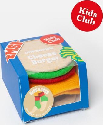 Eat My Socks - Çocuk Cheeseburger Çorap