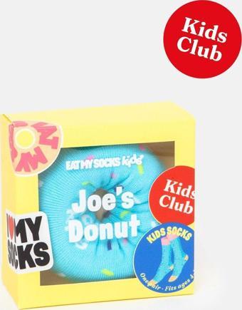 Eat My Socks - Çocuk Joe Donut Mavi Çorap