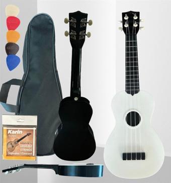 Gonzales Xu2101 - 4 Telli Ukulele (Beyaz) (Çanta Pena Tel)