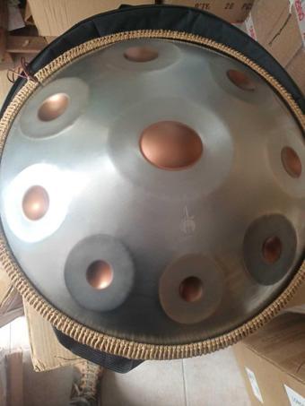 Lucetta 22 İnç 56 Cm Profesyonel Silver & Gold Renk Ful Set Handpan Hangdrum