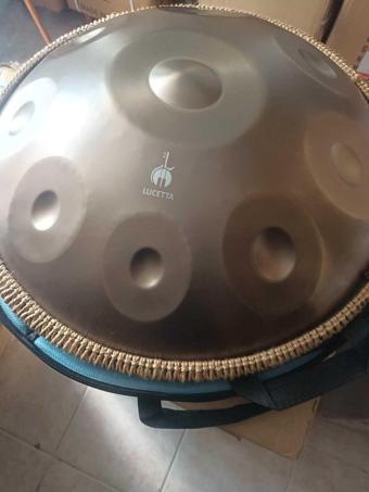 Lucetta Gold Renk Profesyonel 22 İnç 56 Cm İthal Handpan Hangdrum Ful Set