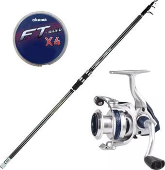 Yek Outdoor Hazır Olta Seti Okuma Revenger Tele Surf 420 cm 4 Parça Surf Kamışı&Okuma ARIA-5000a 1BB Olta Makinesi