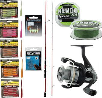 YekOutdoor Silikonlu LRF Seti Okuma Wave Power 213 cm 0-8 gr Lrf Kamışı&Okuma Revenger RV-25 FD Olta Makinesi