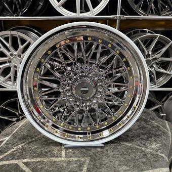 Kormetal 18 İnç 5X112 Bbs Rs2 Jetta Golf Civic Uyumlu Krom Jant Modeli Volkswagen Honda (4 Adet)