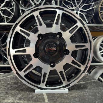 Arceo 16" (İnç) 5X160 Lt Transit Custom Uyumlu Siyah Elmas Kesim Jant Modeli Ford 4 Adet