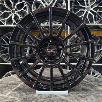 Kormetal 16" (İnç) 5X112 Wrc Golf Caddy Leon Uyumlu Siyah Jant Modeli Volkswagen Seat 4 Adet