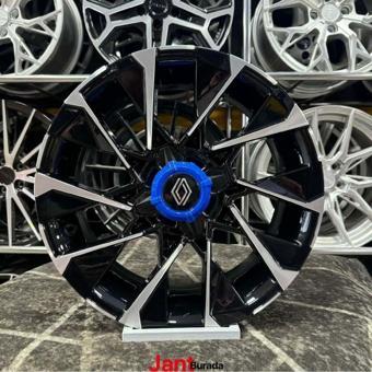 Kormetal 17" (İnç) 4X100 Clio 6 Uyumlu Techno Esprit Alpine Siyah Elmas Kesim Jant Modeli 4 Adet