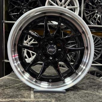 Kormetal 15 İnç 4X100 Clio Symbol Civic Uyumlu Siyah Elmas Kesim Jant Modeli (4 Adet)