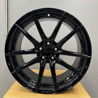 Arceo 18" (İnç) 5X112 Monaco Golf Jetta Leon Uyumlu Siyah Jant Takım ( (4 Adet)