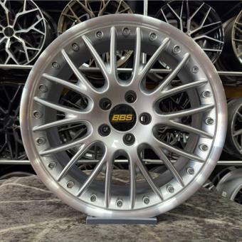 Arceo 18" (İnç) 5X112 Bbs Speedline Golf Jetta Leon Uyumlu Gümüş Jant Takım (4 Adet)