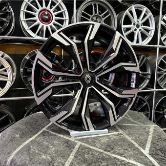 Kormetal 17" (İnç) 5X114.3 Megane İcon Siyah Elmas Kesim Jant Modeli Renault Uyumlu 4 Adet