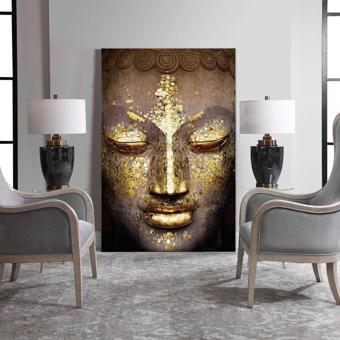 Buda Yağlı Boya Dokulu Tablo 90X120 Çerçevesiz