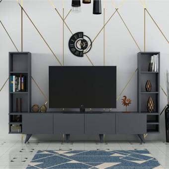 Mobilya Gezegeni Large Tv Ünitesi Antrasit X2031 - 223 Cm