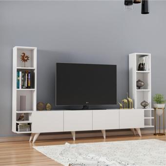 Mobilya Gezegeni Large Tv Ünitesi Beyaz - 223 Cm