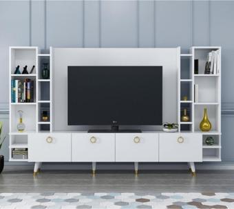 Mobilya Gezegeni Pastel X2125 Parlak Beyaz 220 Cm