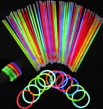 İrhanlar Glow Stick 50 Adet Kırılan Fosforlu Çubuk Bileklik Neon Işık Parti Eğlence Malzemeleri