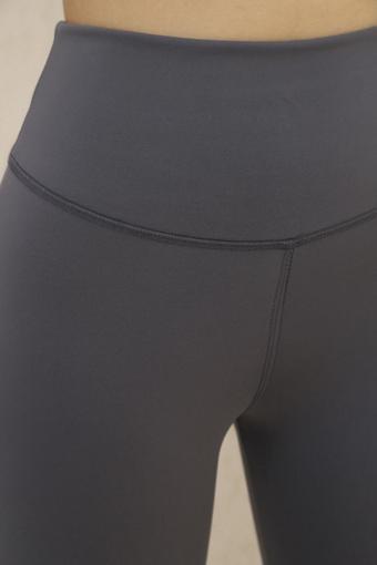 Ozy Fashion Siena Kumaş Polarlı Kışlık Yüksek Bel Toparlayıcı Özellikli Kadın Tayt Gri L