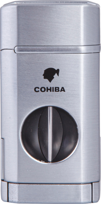 Parmida 3 Torch Pürmüz Gümüş Dahili V Kesicili Metal Puro Çakmağı