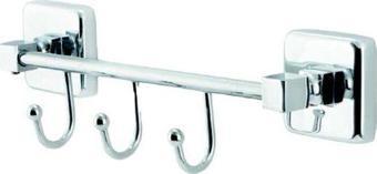 Clk Banyo İgk Yapı - Çelik Banyo Kumru Kancalı Üçlü Askılık (Ku10-063)