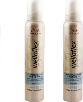 Wellaflex Wella Flexible Extra Strong Hold Saç Köpüğü 200Ml X 2 Adet