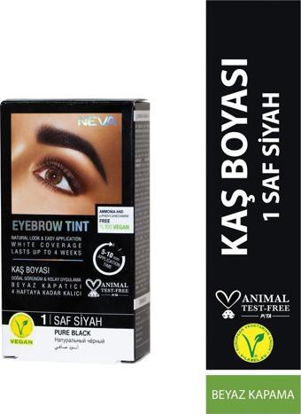 Neva Kaş Boyası Seti (Vegan) 1 Saf Siyah - Pure Black