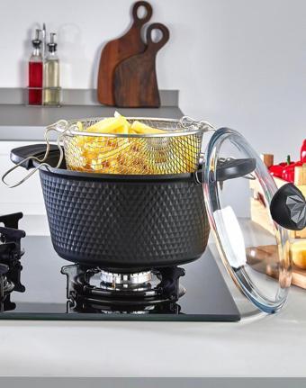 En İyi Döküm Granit Pera Fritöz Tencere 22 Cm