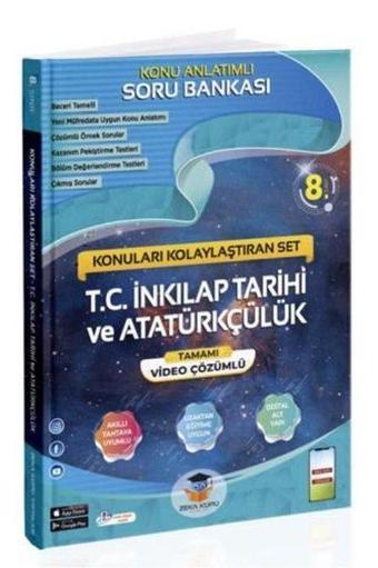 8. Sınıf LGS T.C. İnkılap Tarihi ve Atatürkçülük Konu Anlatımlı Soru Bankası - Kolektif  - Zeka Küpü Yayınları