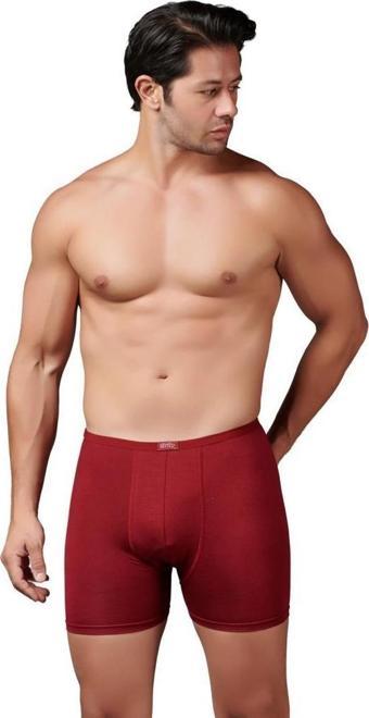 6 Adet Gümüş Erkek Bambu İnce Bel Elastan Boxer 8007