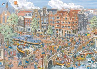 Ravensburger 1000P Puzzle Amsterdam Karikatür-191925