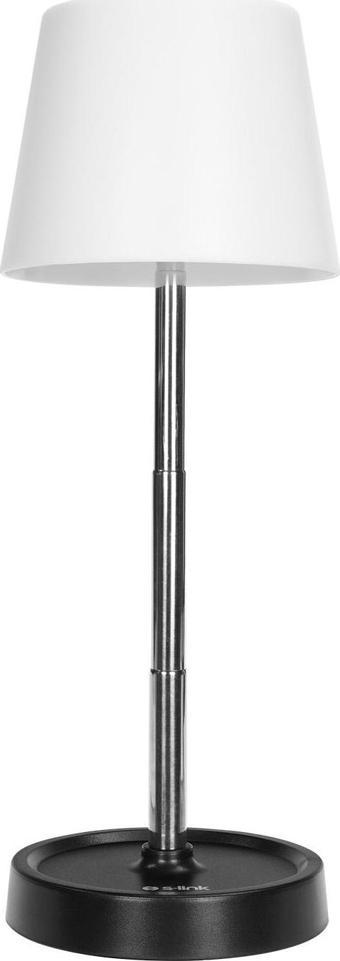 S-Link Sl-M9002 Usb Destekli Paslanmaz Çelik Beyaz Masa Üstü 12 Smd Ledli Okuma Lambası