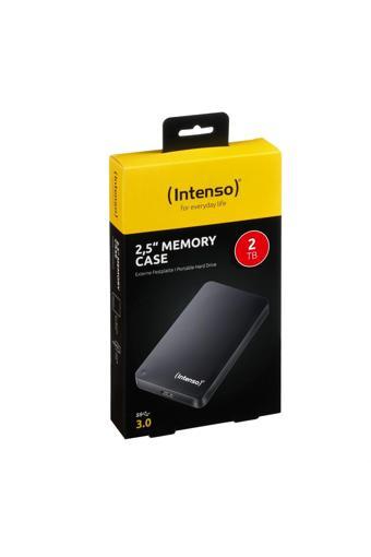 İntenso 2Tb 2.5" Usb 3.0 Taşınabilir Disk Siyah (6023580) + Deri Taşıma Kılıfı