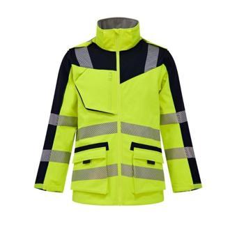 Softshell Kırçıllı Reflektörlü Parka İş Montu Sarı