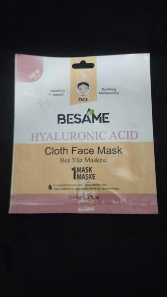 Besame Somon Yağı Hyaluronik Asit Nem Bombası Kağıt Yüz Maskesi 