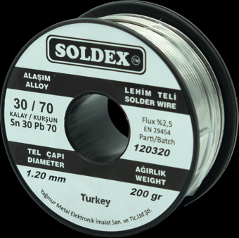 Soldex 1.60mm 200gr Sn30 Pb70 Lehim Teli
