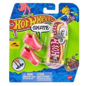 Patineta Para Dedos - Hot Wheels - Grindin' Glaze Con Tenis