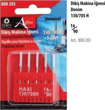 Öz-El Dikiş Makinası İğnesi, Denim İğnesi, No 14/90 5 Adet 800 203