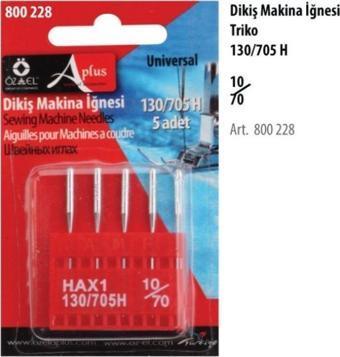Öz-El Dikiş Makinası İğnesi, Triko Dikiş İğnesi 14/90 5Adet 800 228