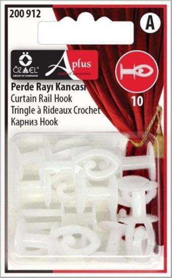 Öz-El Şekilli Perde Rayı Kancası 10 Adet 200 912