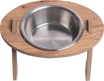 Kedi & Köpek Mama Standı TEKLİ (8 mm MDF)(ÇELİK)( OVAL EĞİMLİ Modeli )