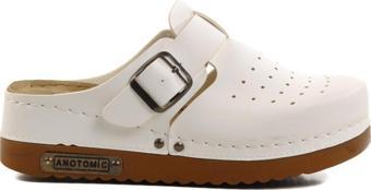Beyaz Anatomik Unisex Sabo Terlik 07-008 G