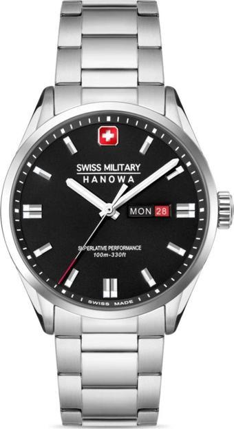 Swiss Military Çelik Kasa & Kordon Kararma Renk Atma Yapmaz Erkek Kol Saati SMWGH0001601