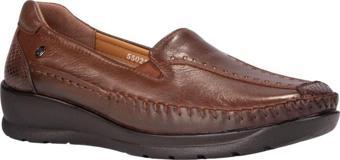 Forelli 55022-H Lina Taba Kadın Comfort Deri Ayakkabı