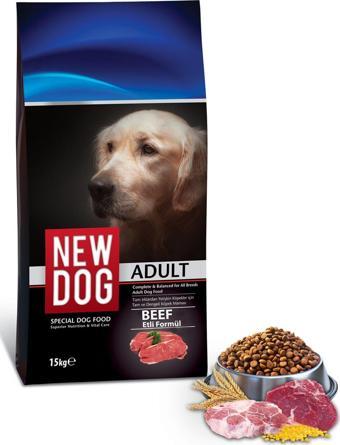 Newdog Sığır Etli Yetişkin Köpek Maması 15 Kg