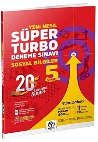 5. Sınıf Sosyal Bilgiler Yeni Nesil Süper Turbo Deneme Sınavı - Model Eğitim Yayınları