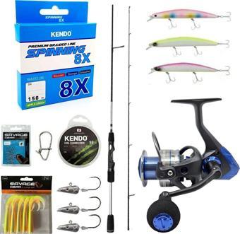 YekOutdoor Profesyonel Spin Olta Seti Okuma Helios SX Spin 2,70cm 15-45 gr 2 Parça Spin Kamışı-Okuma Safina SNW-4000A 4+