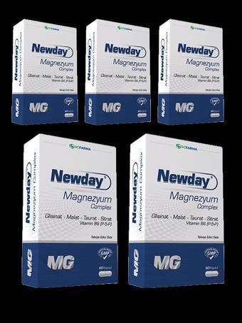 Newday Magnezyum Complex 60 Kapsül x5