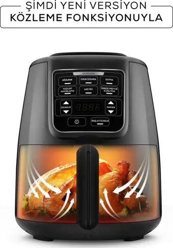 Karaca Air Pro Cook Köz Xl Airfryer Black Shine