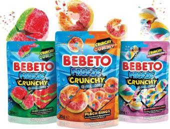 Bebeto Freeze Crunchy Şeftali Karpuz ve Marshmallow 35 gr 3 Adet