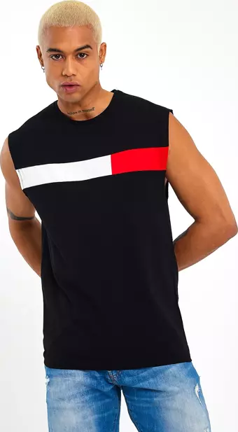Süperlife Erkek Bisiklet Yaka Regular Fit Garnili Tişort SPR23AT346