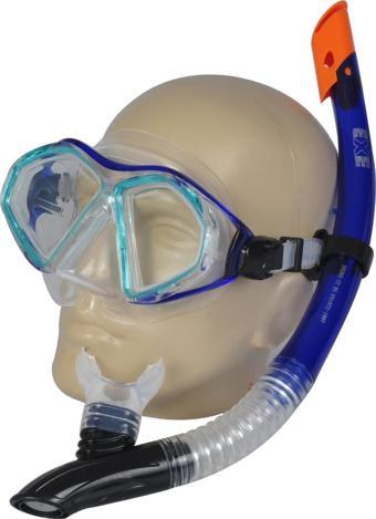 Busso M4206S Silikon Maske& Snorkel Set - Mavi